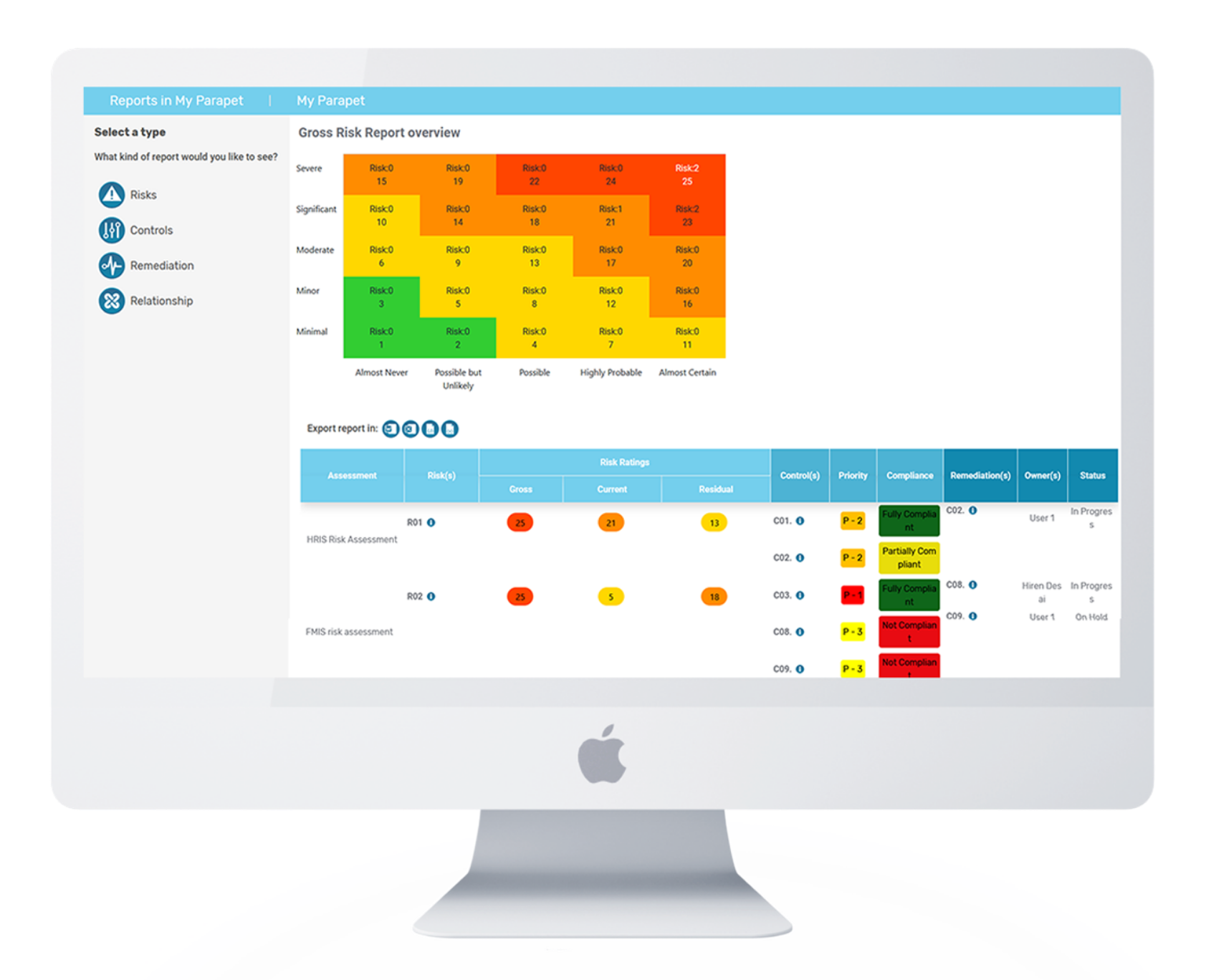 Parapet Integrated Risk Management screenshot & Video