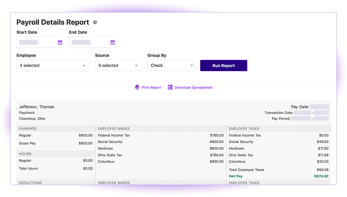 Patriot Payroll screenshot & Video