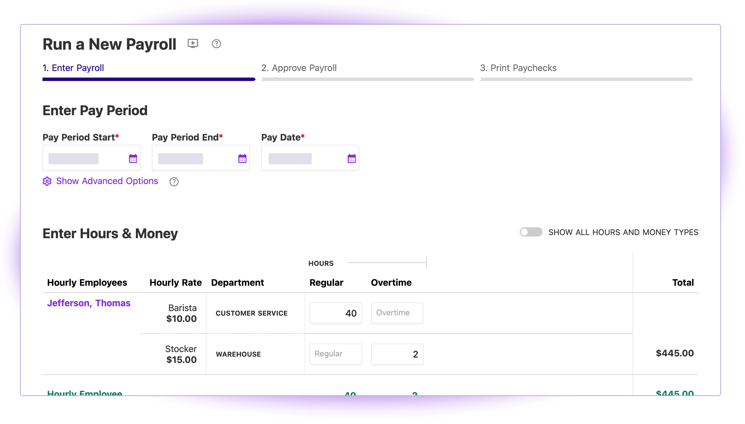 Patriot Payroll screenshot & Video