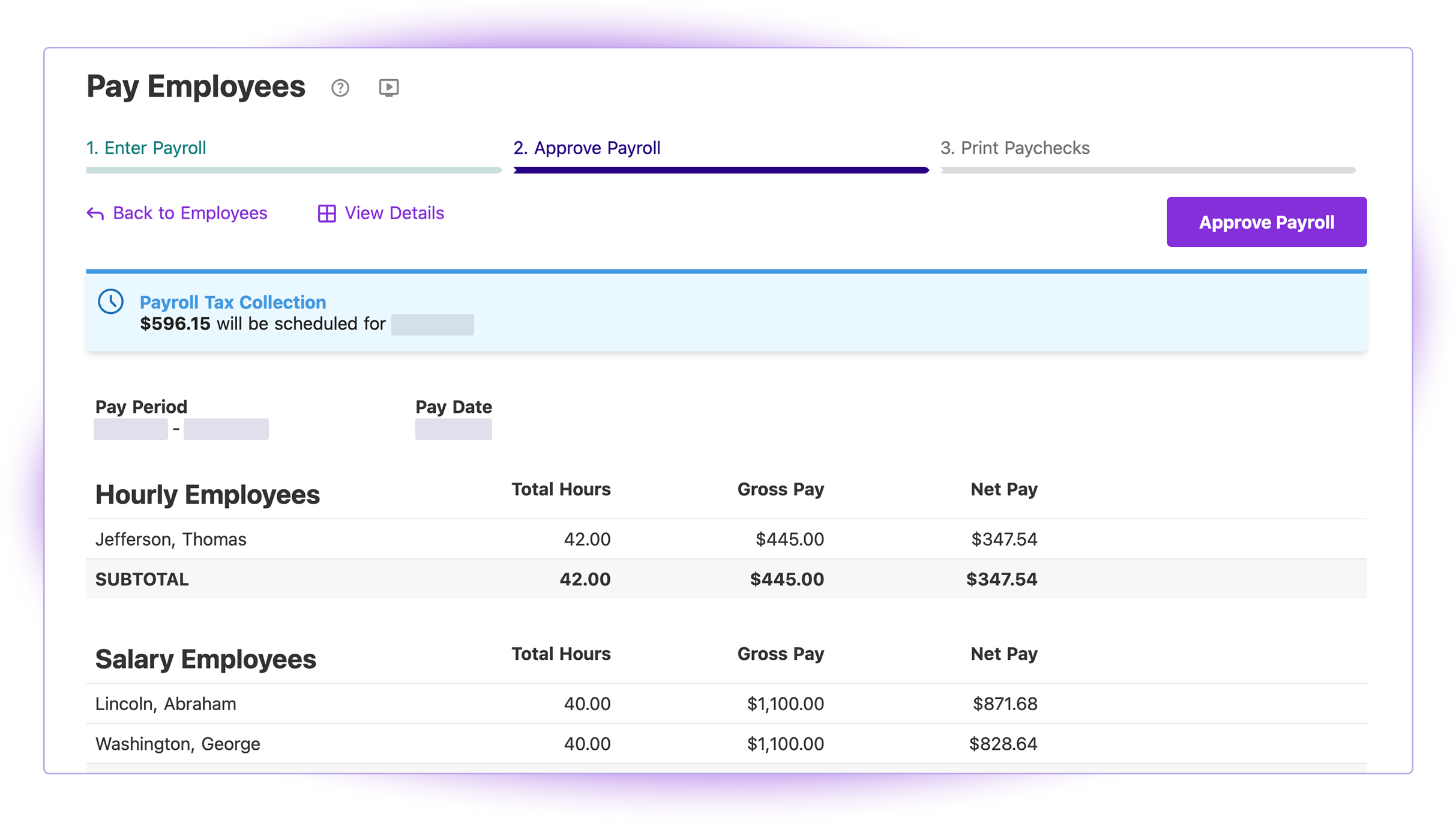 Patriot Payroll screenshot & Video