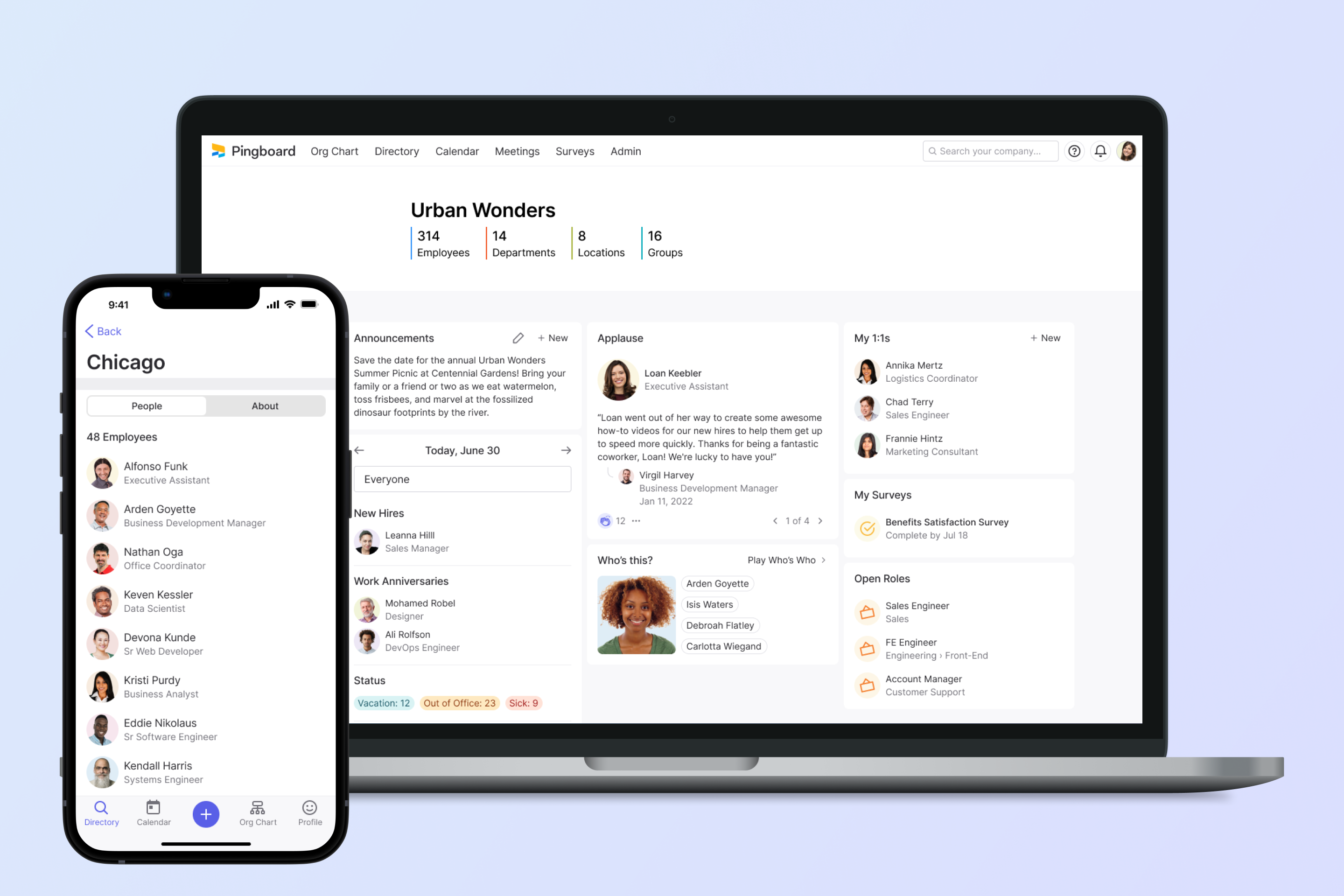 Pingboard screenshot & Video