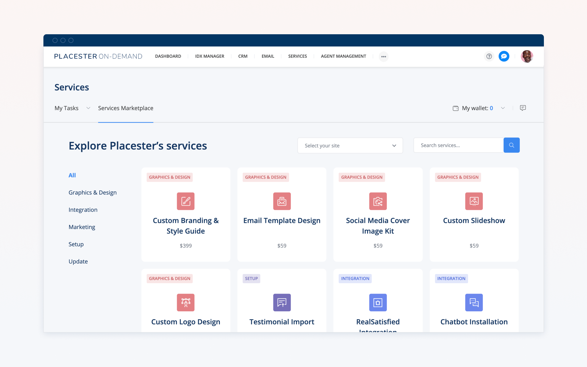Placester screenshot & Video