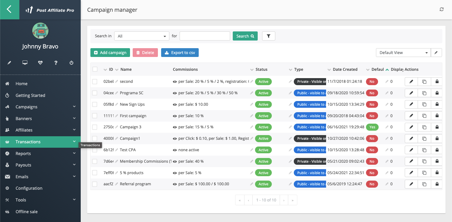 Post Affiliate Pro screenshot & Video