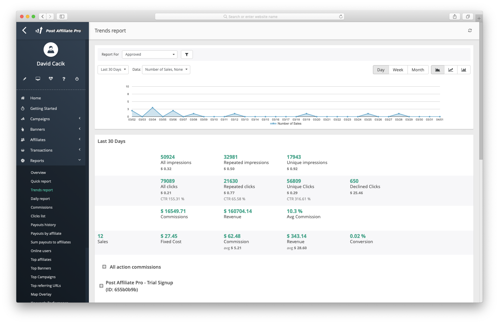 Post Affiliate Pro screenshot & Video
