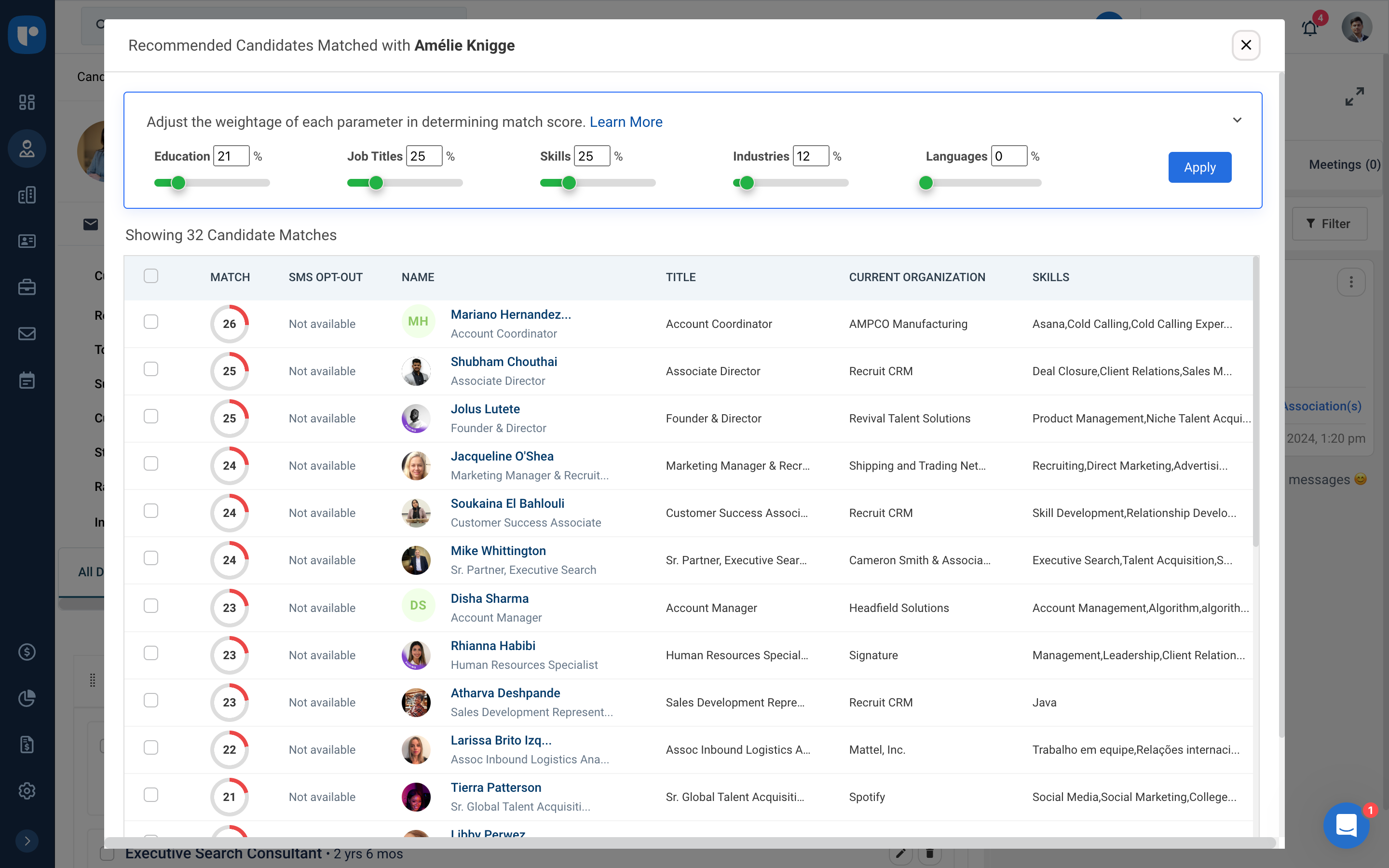 Recruit CRM screenshot & Video