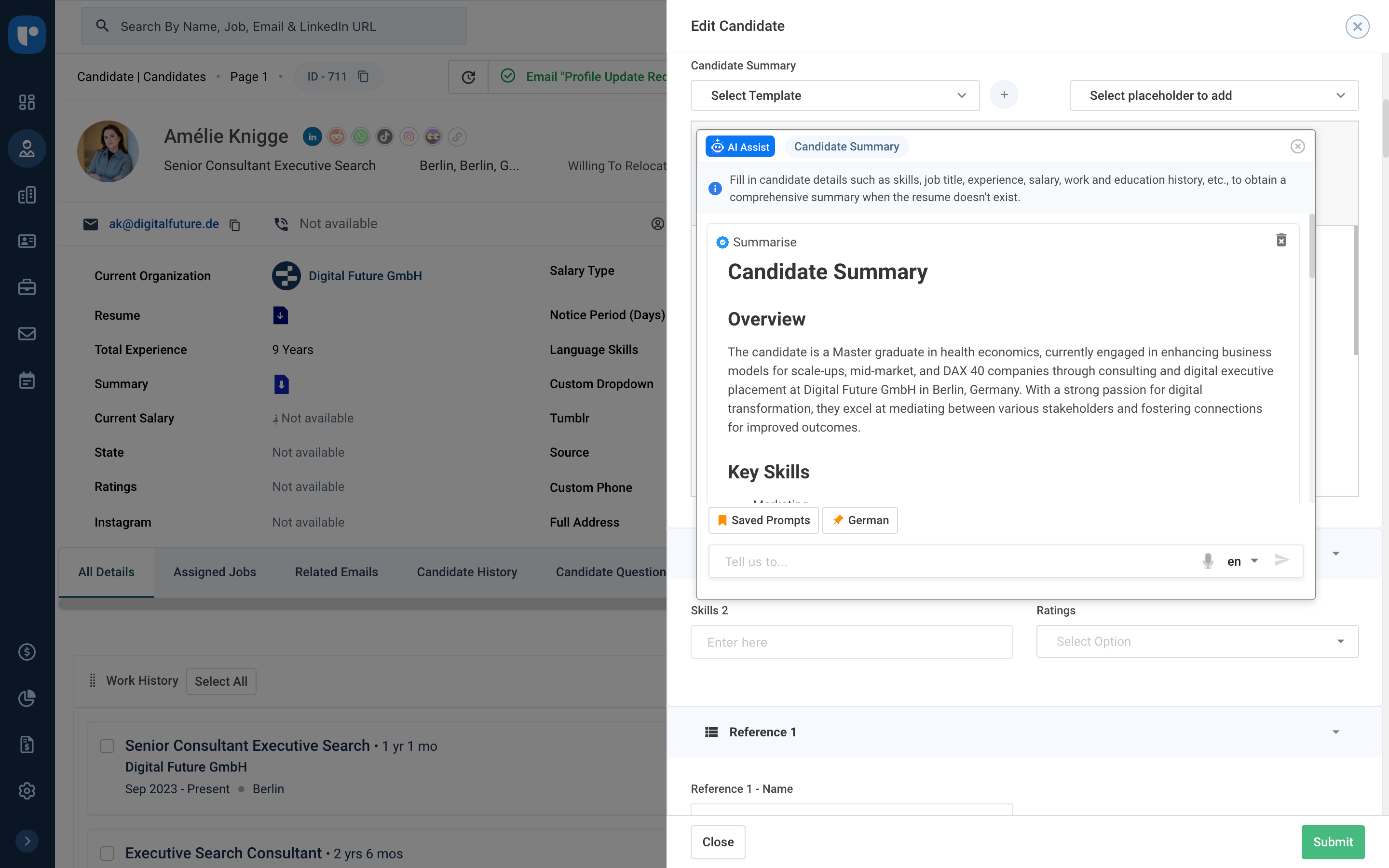Recruit CRM screenshot & Video
