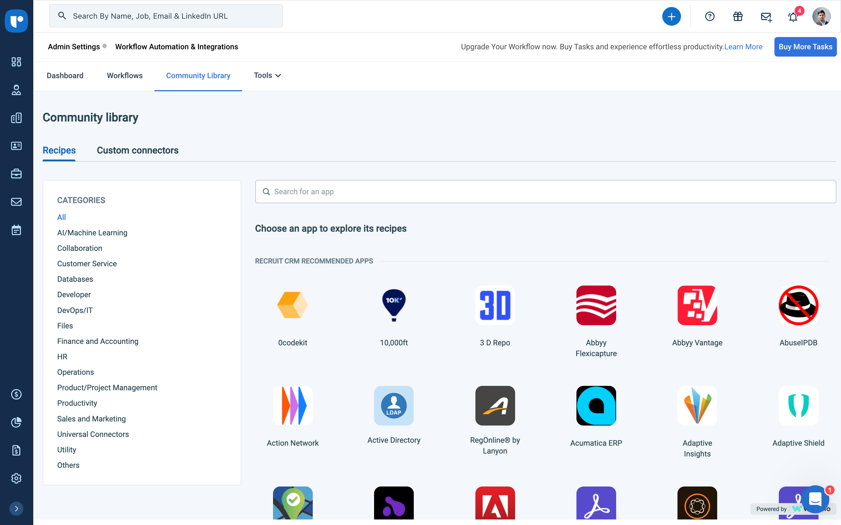 Recruit CRM screenshot & Video