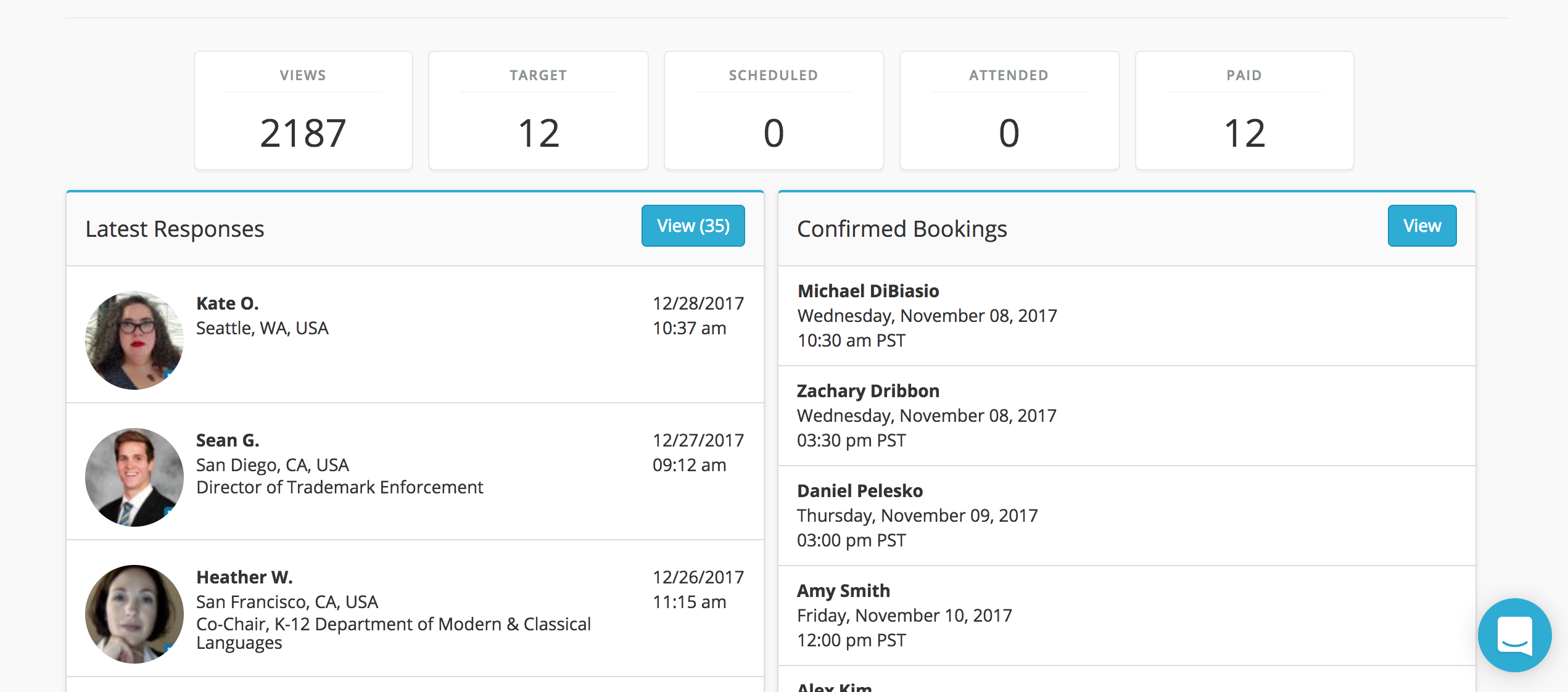 Respondent screenshot & Video