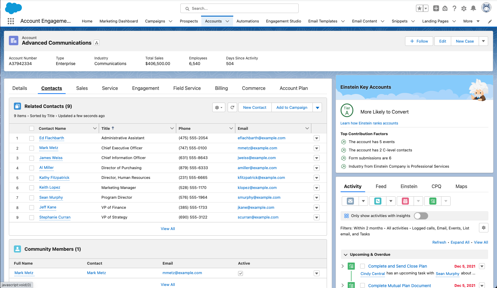 Salesforce Marketing Cloud Account Engagement screenshot & Video
