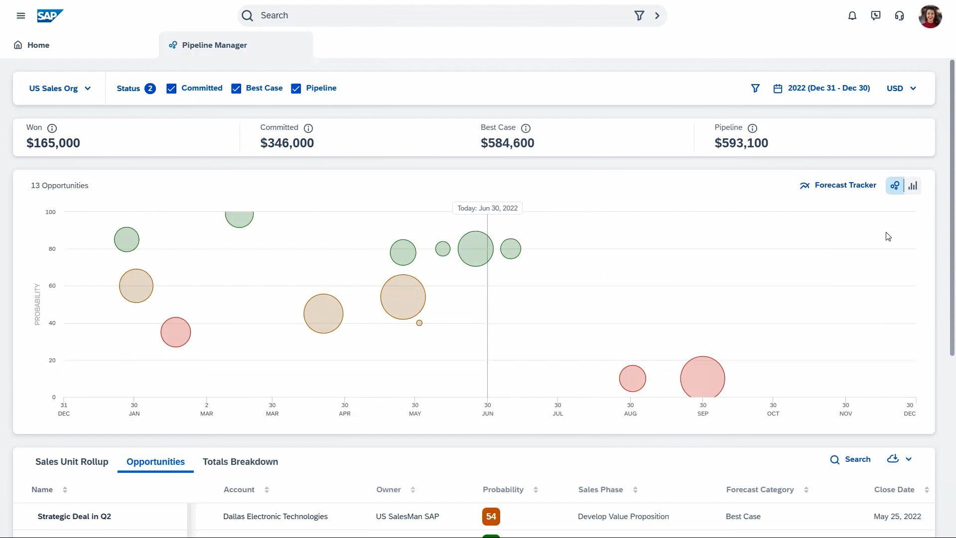 SAP Sales Cloud screenshot & Video