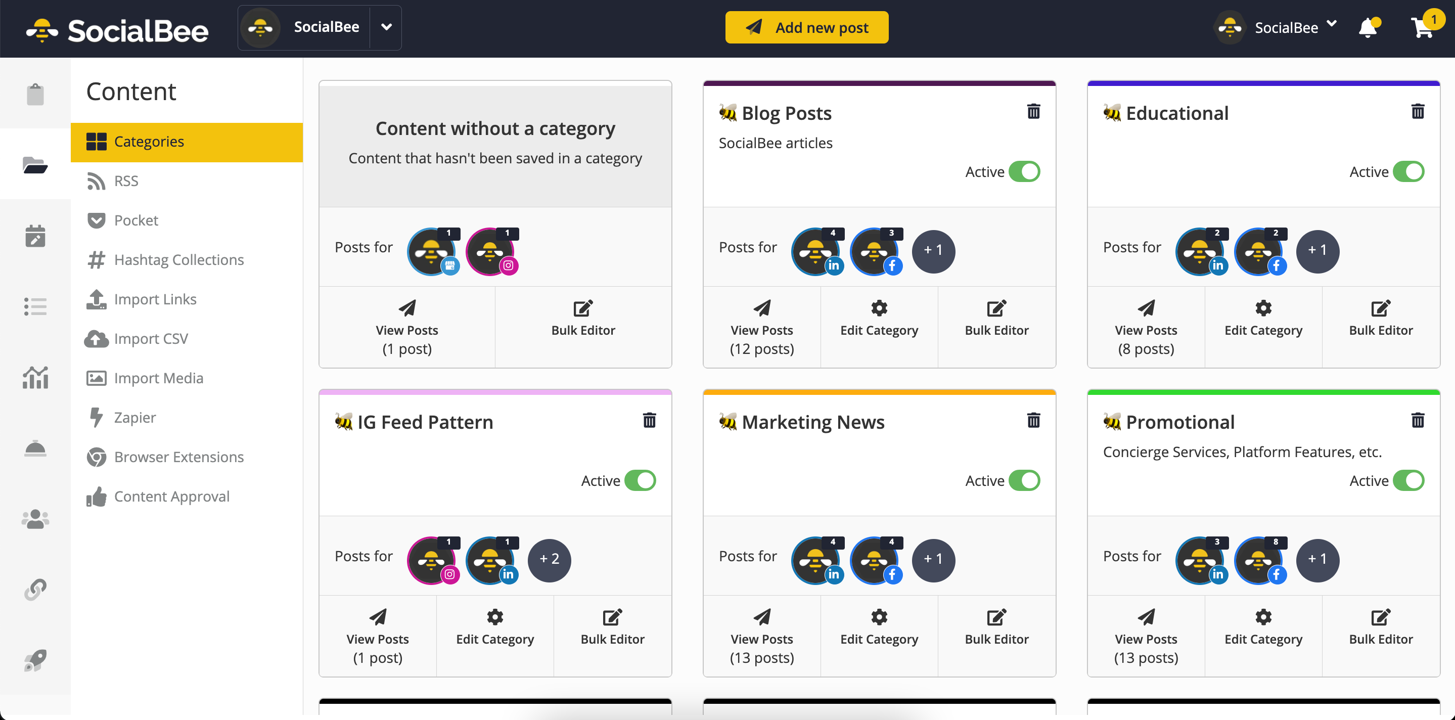 SocialBee screenshot & Video