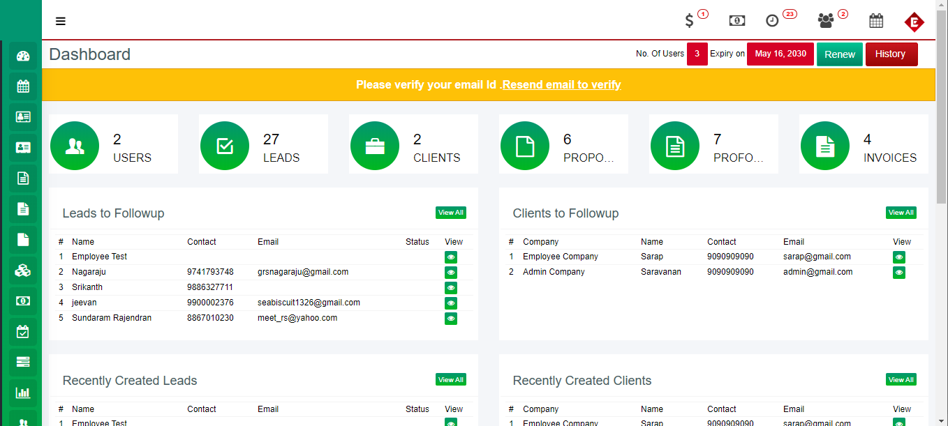 Solid Performers CRM screenshot & Video