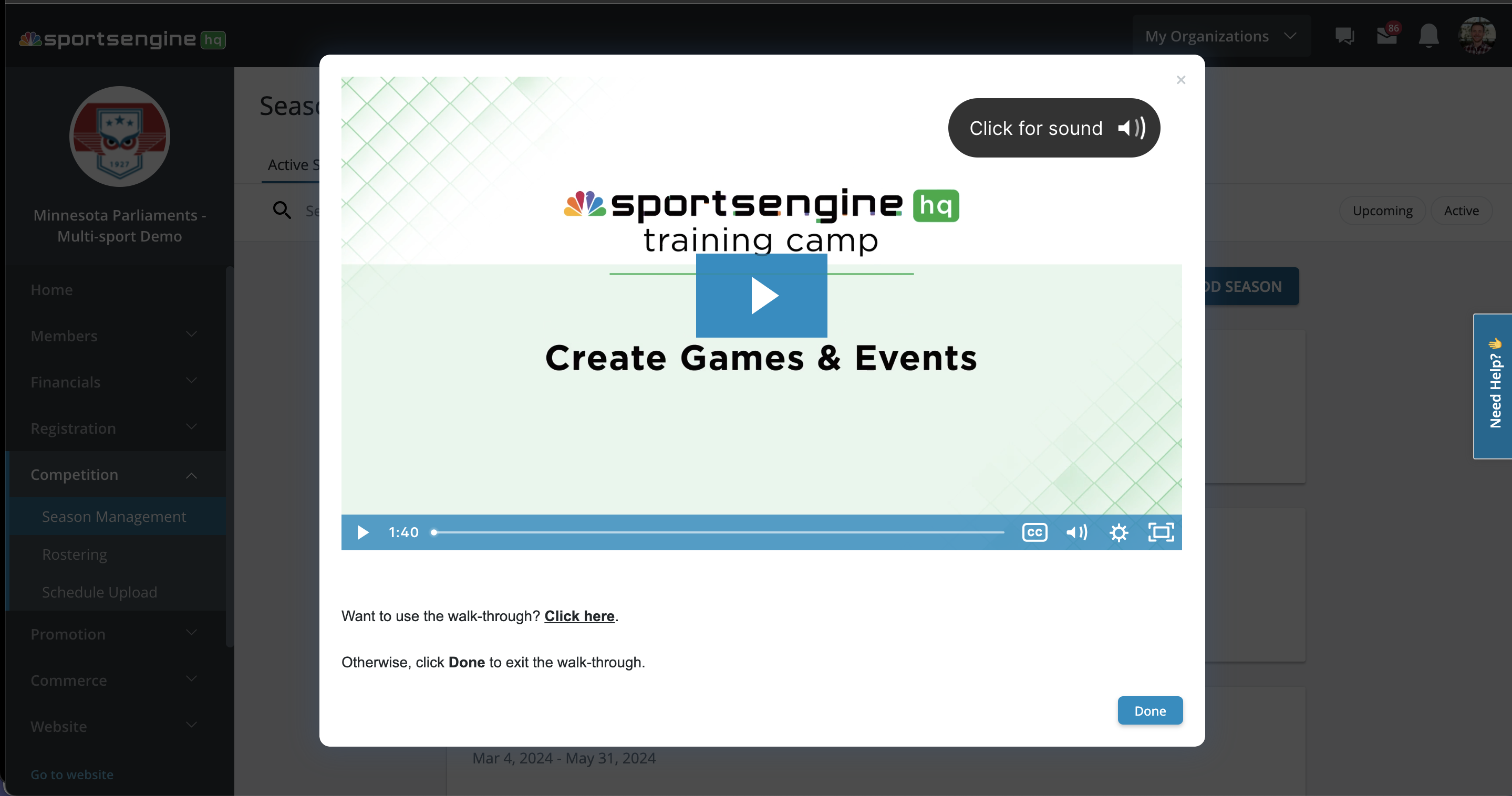 SportsEngine screenshot & Video
