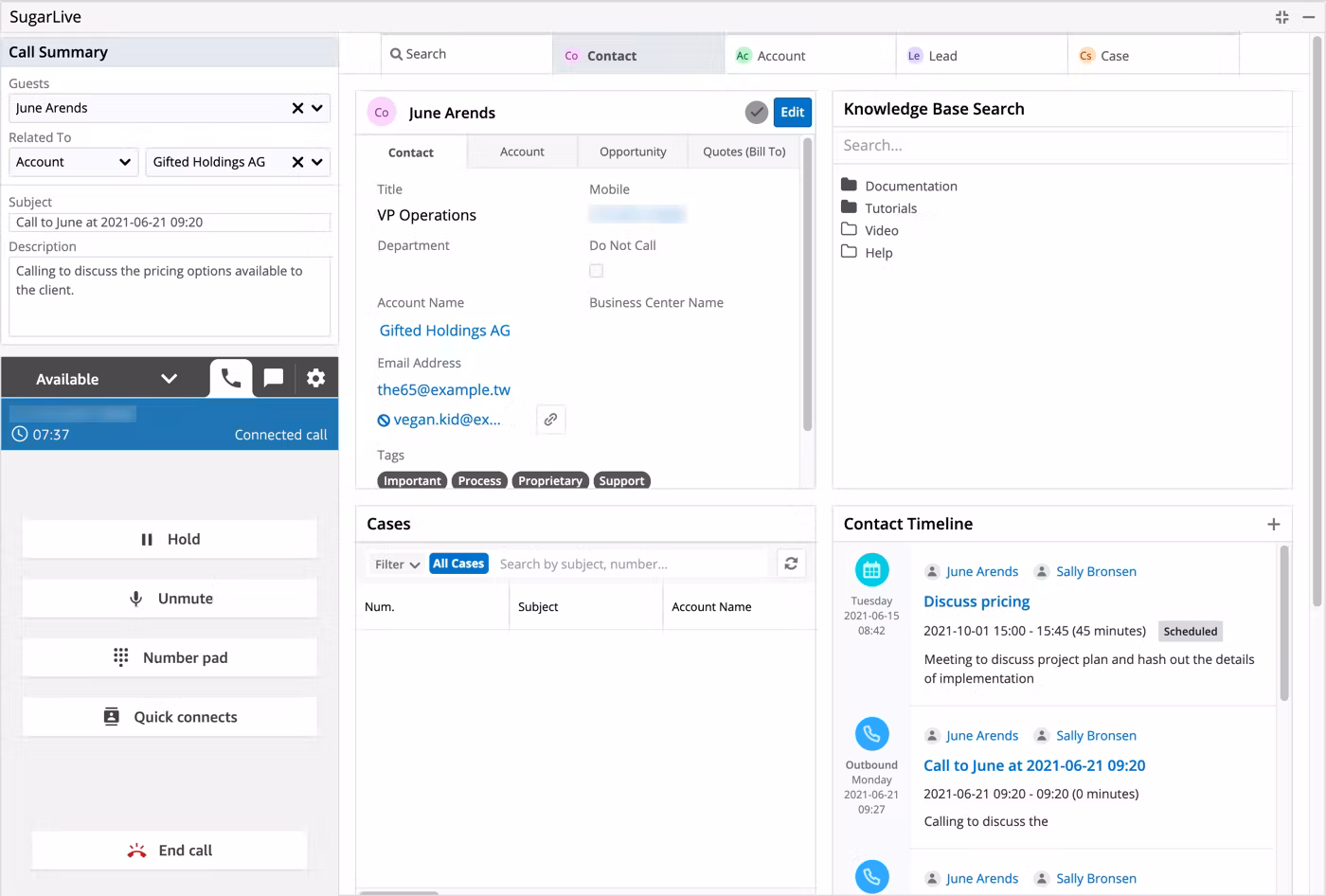 SugarCRM screenshot & Video