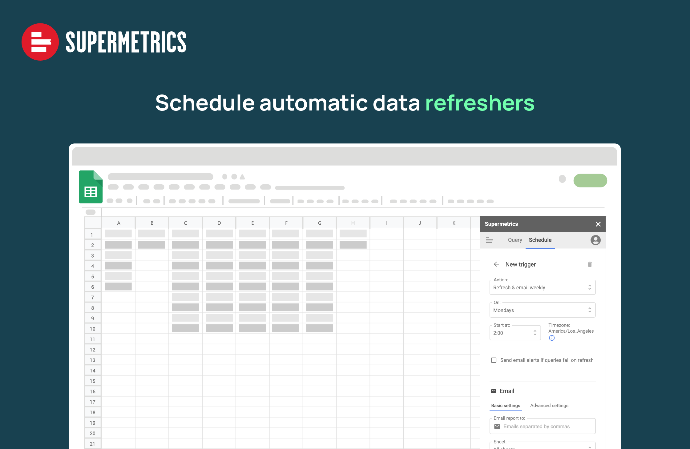 Supermetrics screenshot & Video