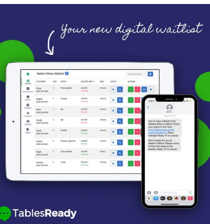 TablesReady screenshot & Video