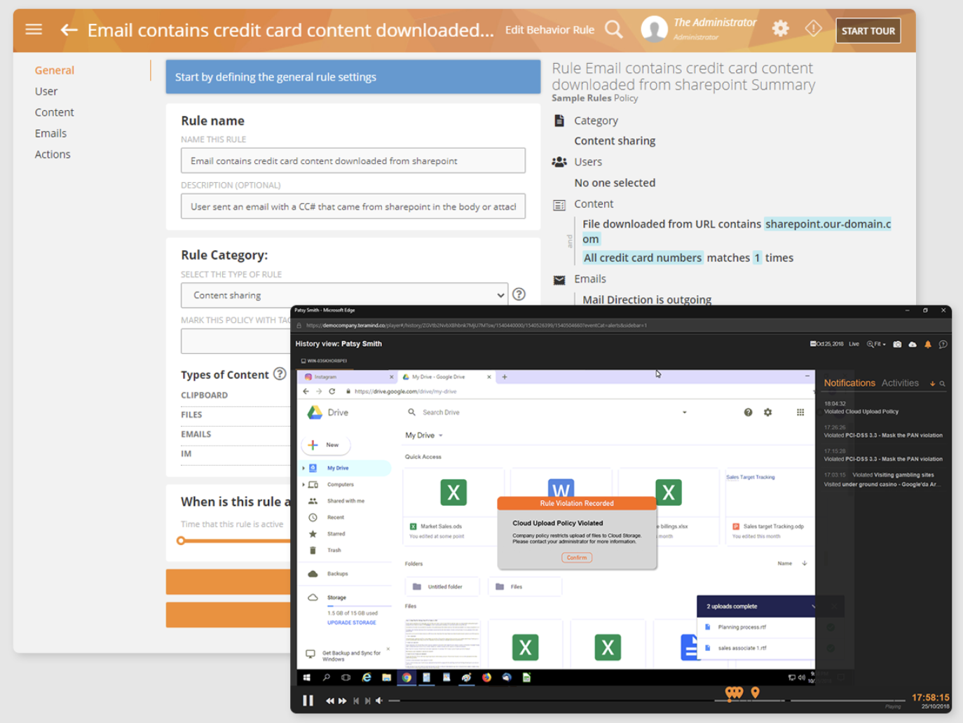 Teramind screenshot & Video