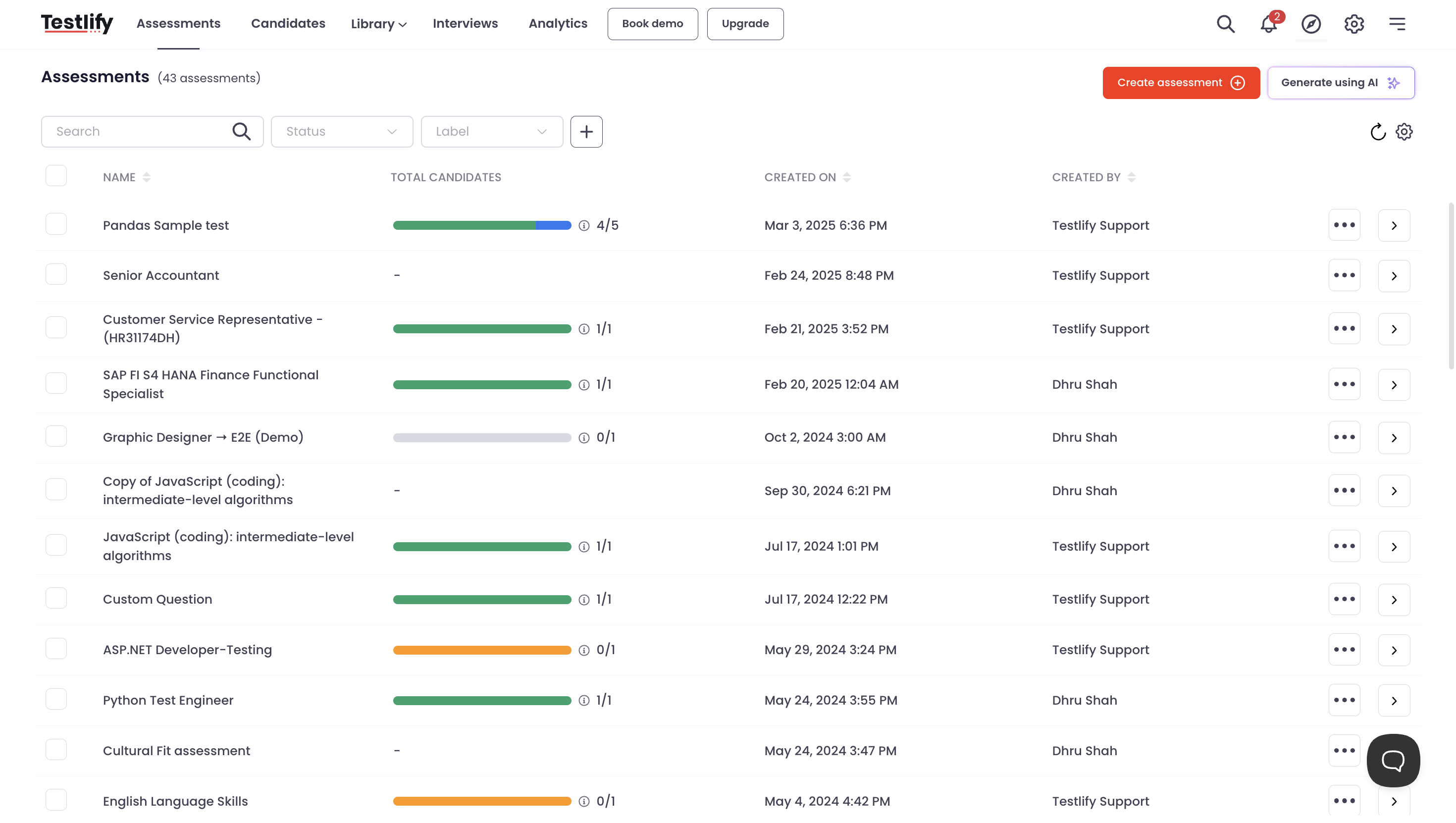 Testlify screenshot & Video