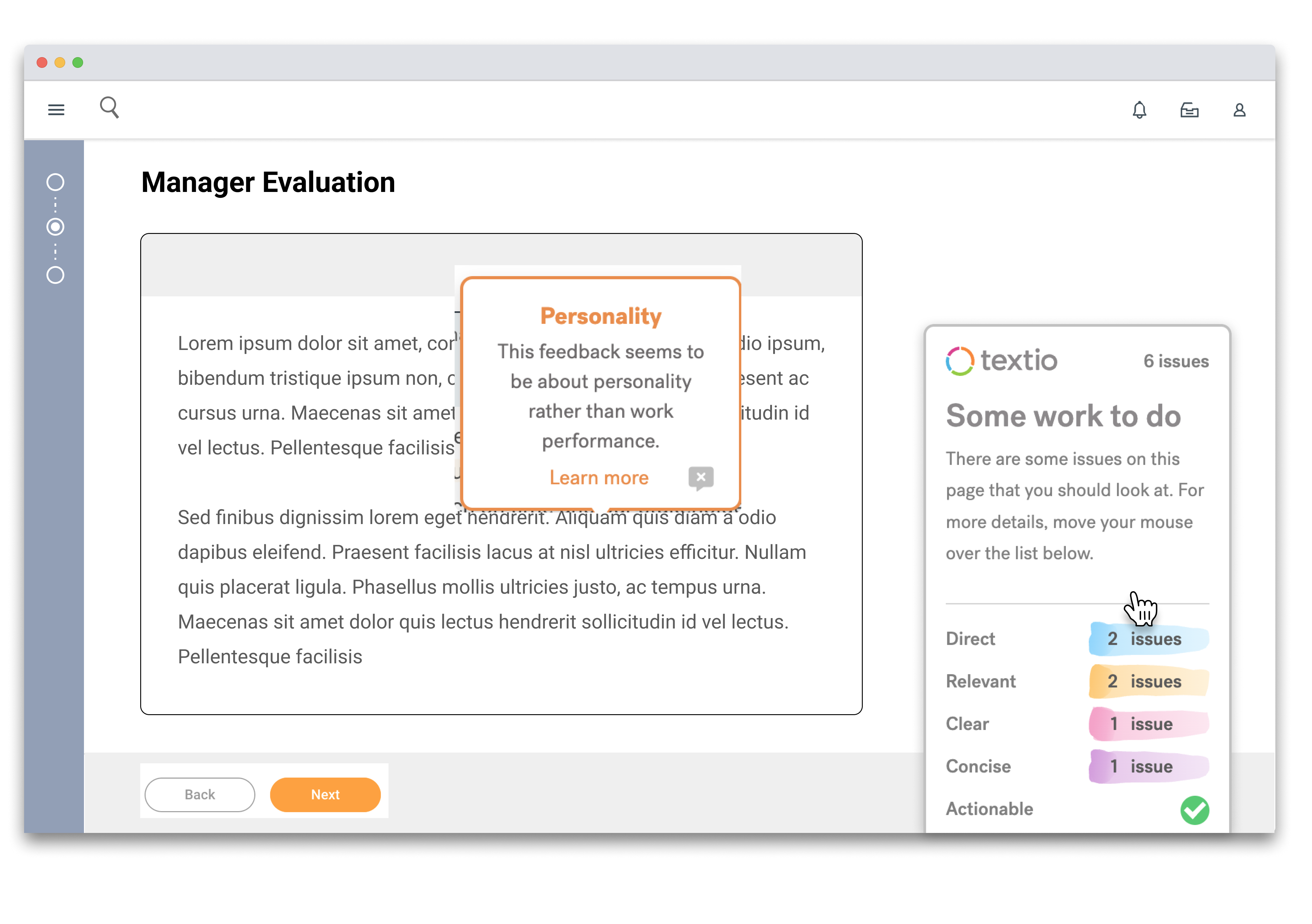 Textio screenshot & Video