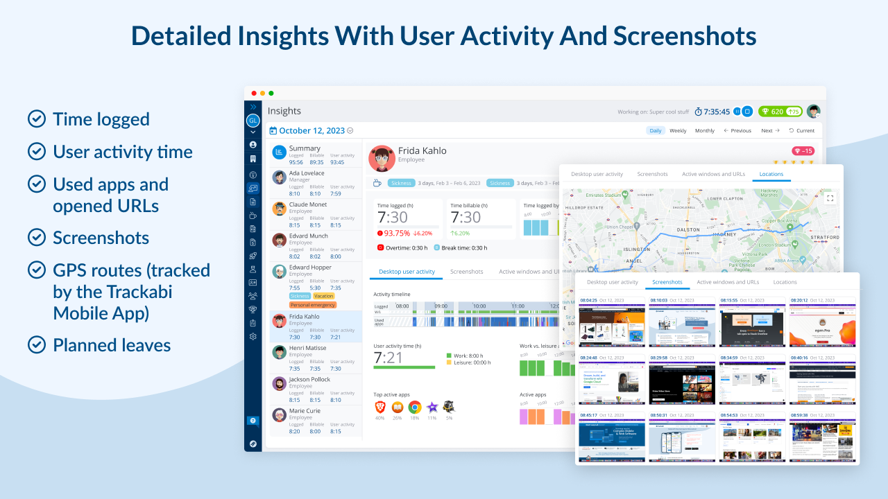 Trackabi screenshot & Video