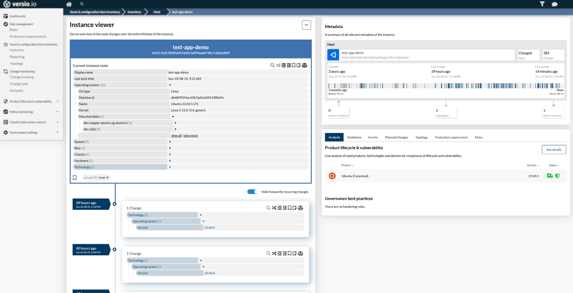 Versio.io screenshot & Video