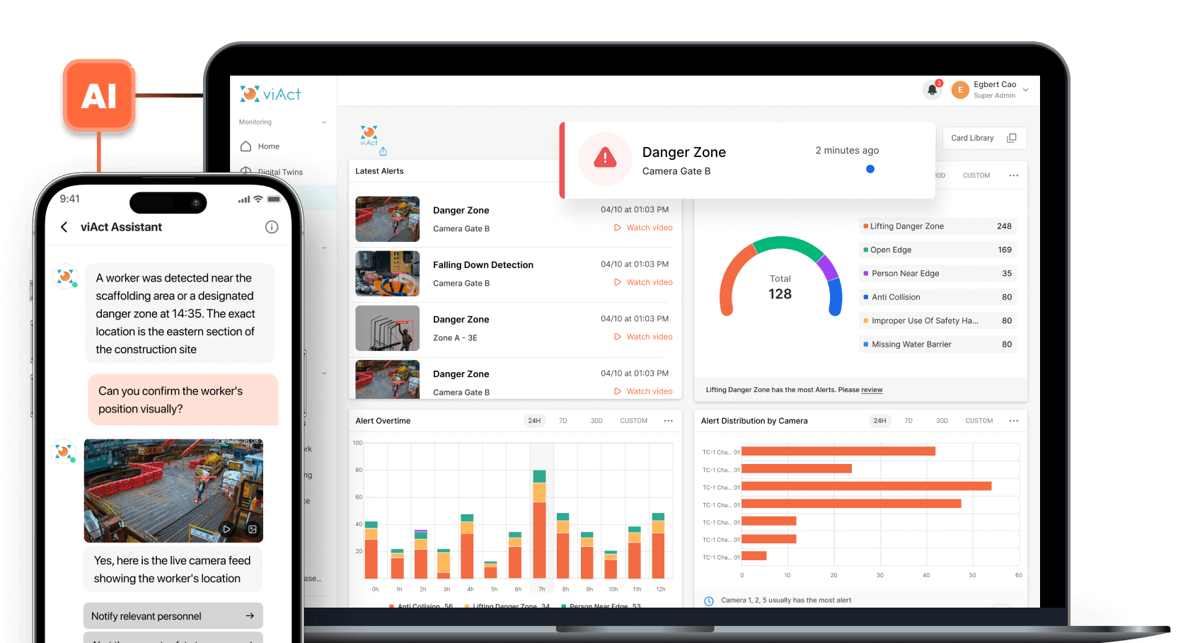 viAct - Construction Safety Software screenshot & Video