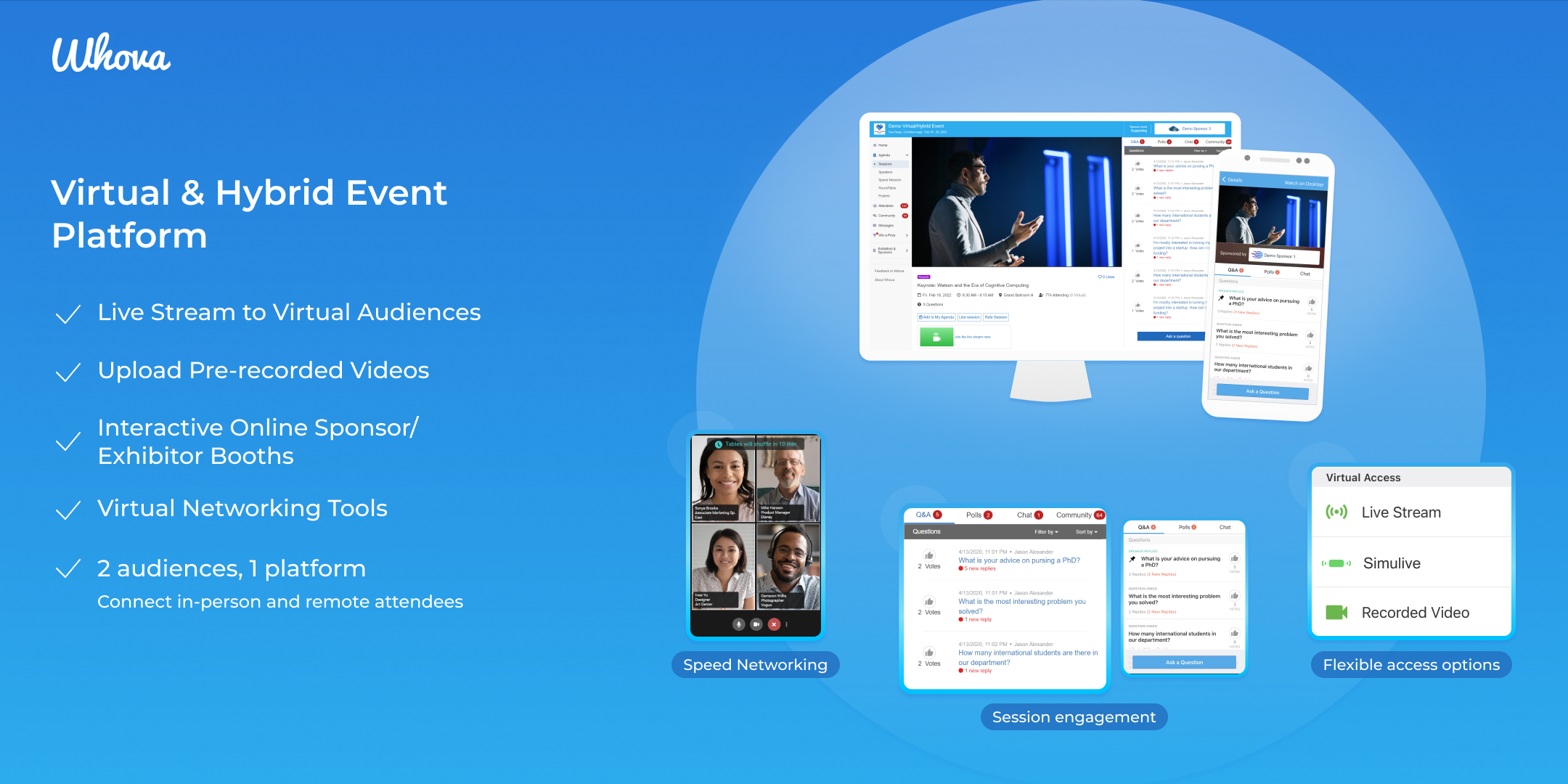 Whova screenshot & Video