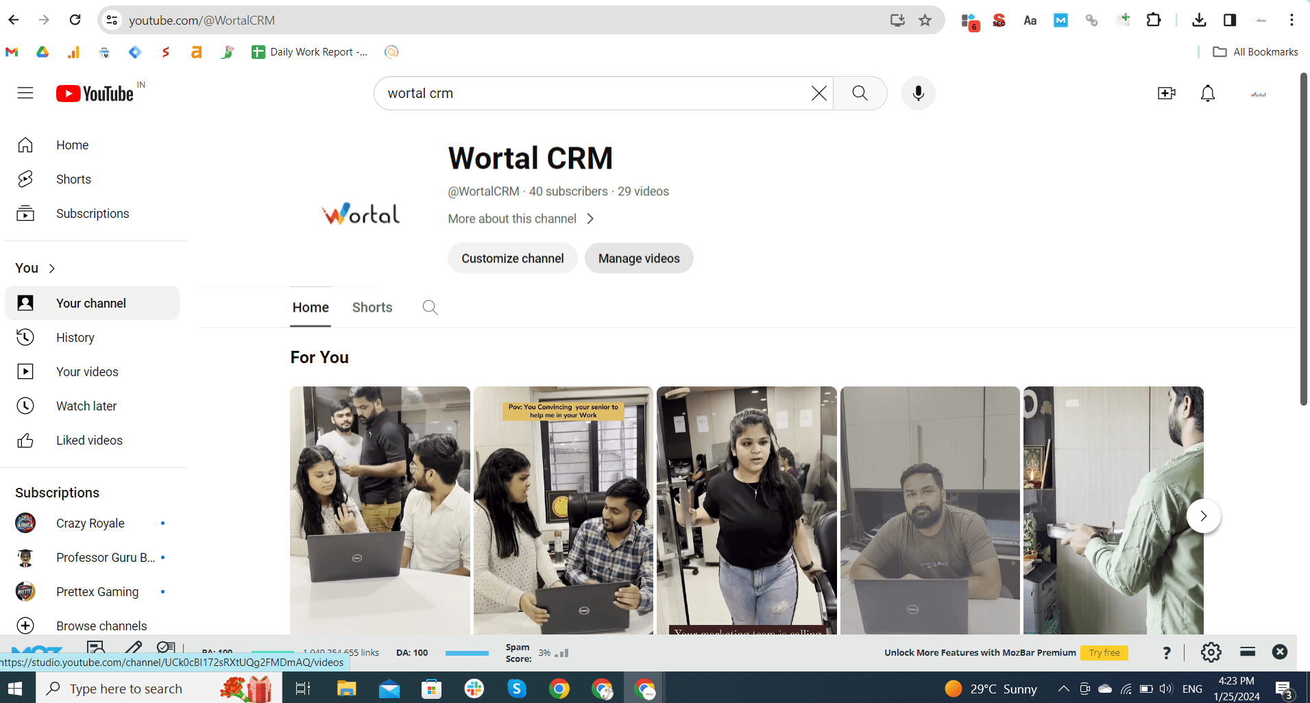 Wortal CRM screenshot & Video