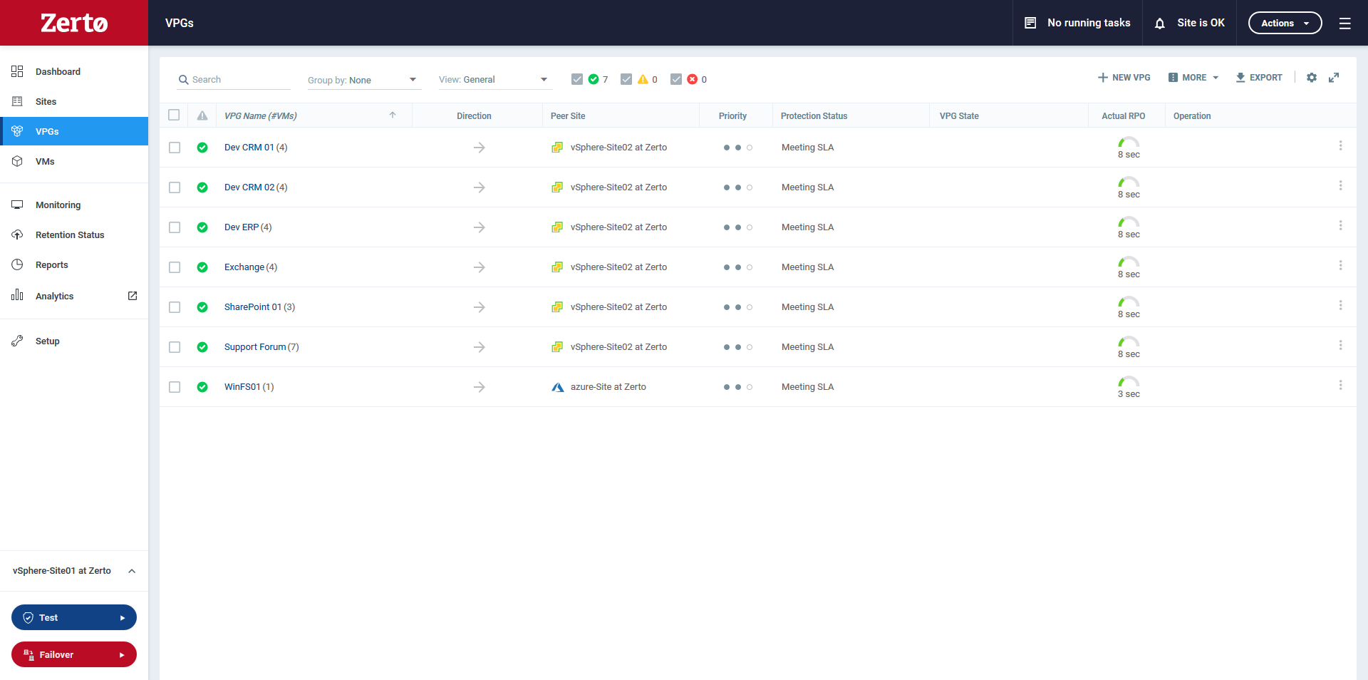 Zerto screenshot & Video