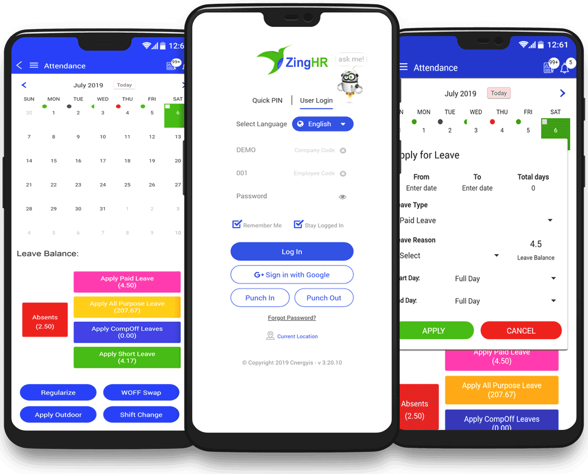 ZingHR screenshot & Video