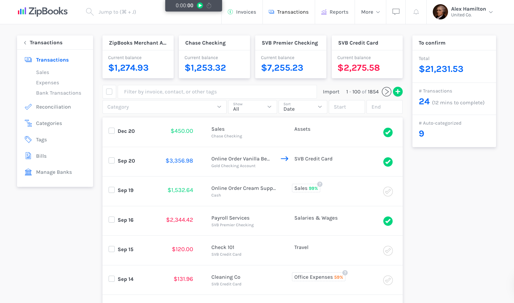 ZipBooks screenshot & Video